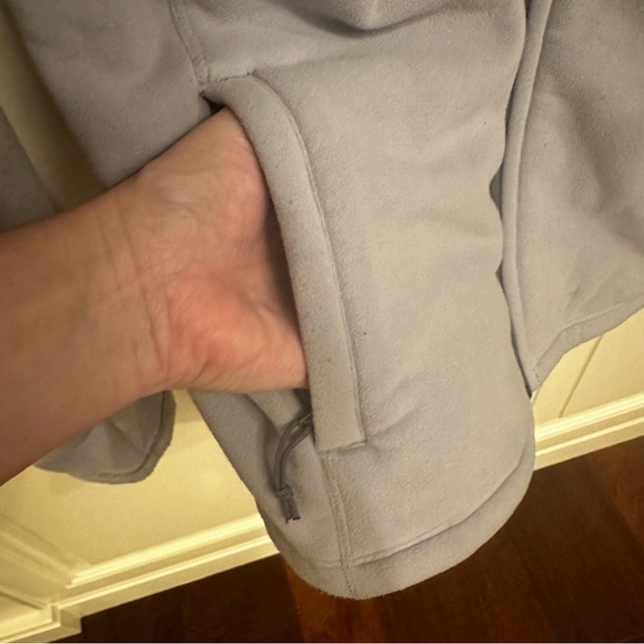 The North Face Womens Lavender Fleece Lined Zip Front Mock Neck Sweatshirt Small - Picture 9 of 10